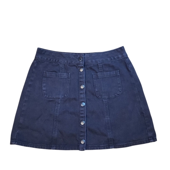 Brandy Melville Dresses & Skirts - Melville Black Button Down Denim Skirt Size 27